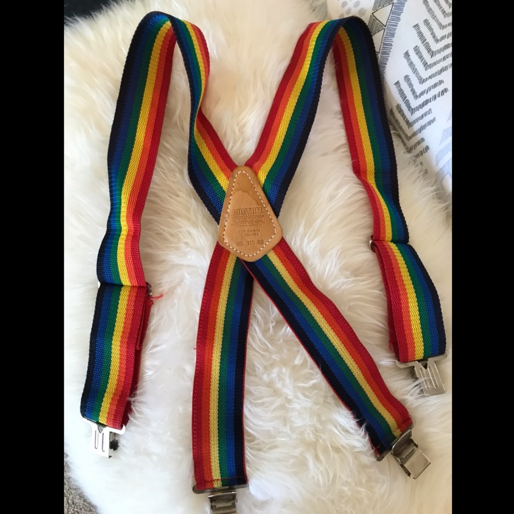 Rainbow suspenders